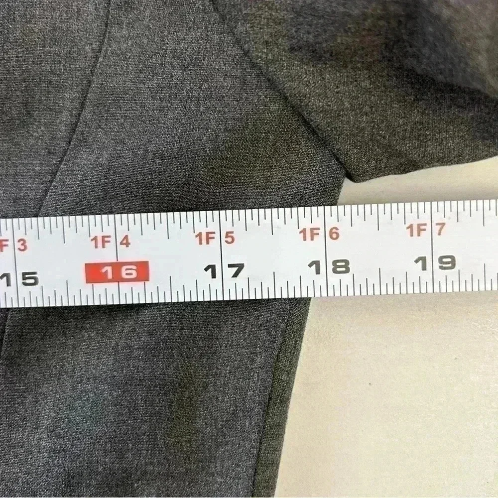 Michael Kors Grey Blazer Fitted Single Breasted Classic Size 4 - Picture 11 of 16